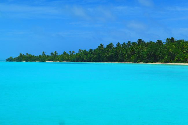 Akaiami Island Aitutaki Lagoon Cook Islands tropical beach
