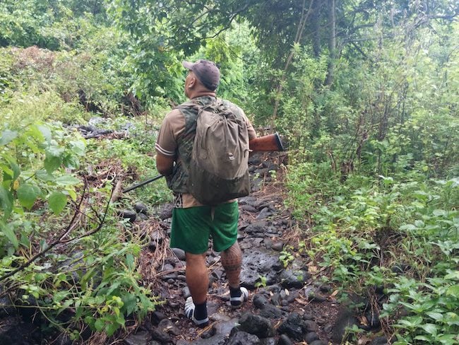 Alvane hunting Nuku Hiva Marquesas Islands French Polynesia