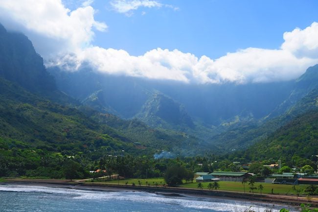 Atuona village Hiva Oa Marquesas Islands French Polynesia