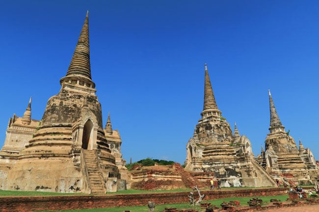 ayutthaya-thailand-spired-temples