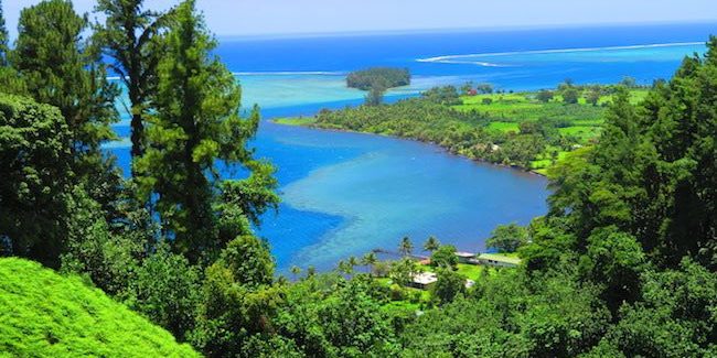 Bain de Vaima & Vaipahi Gardens Tahiti - view