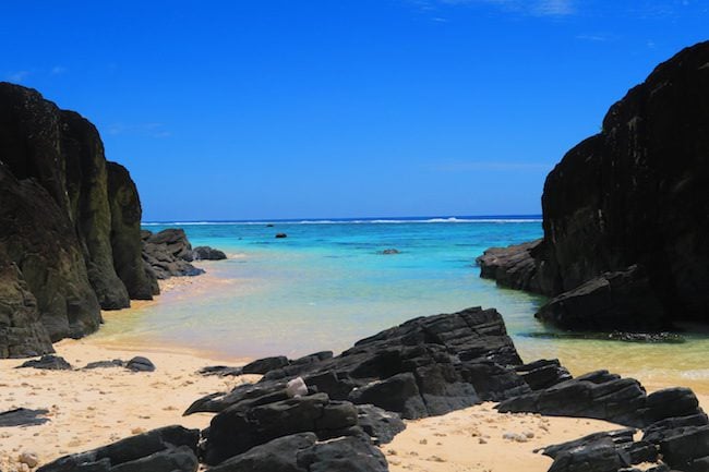 Black Rocks beach Rarotonga Cook Islands 2