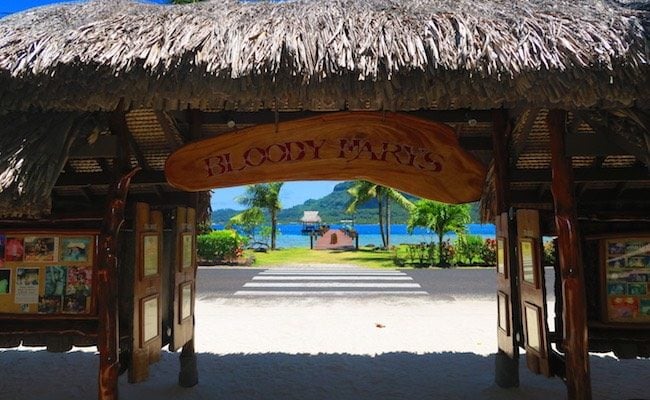 Bloody Mary's Bora Bora entrance