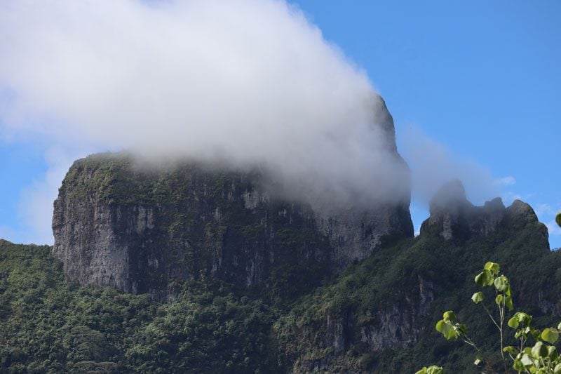 Bora Bora 4X4 Natura Discovery Tour French Polynesia - mount otemanu with clouds