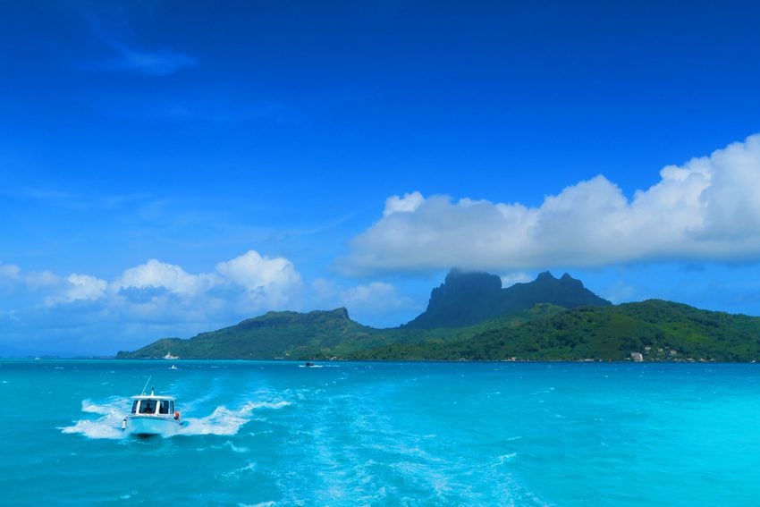 Bora Bora - French Polynesia - Boat Trip to Airport