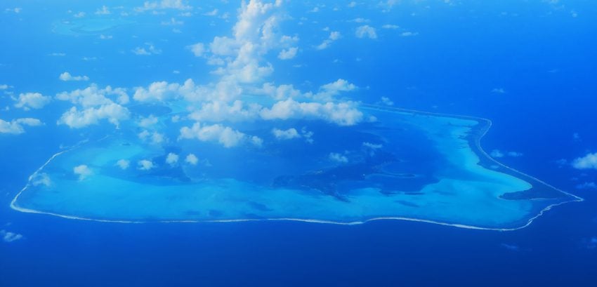 Bora Bora - French Polynesia - View from Plane