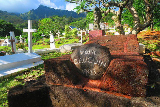 Calvaire Cemetery Hiva Oa Marquesas Islands French Polynesia Paul Gauguin grave