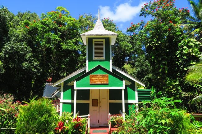 Church in Halawa Valley - Molokai Hawaii