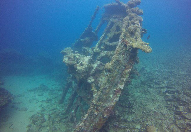 Diving Savaii Samoa wreck diving