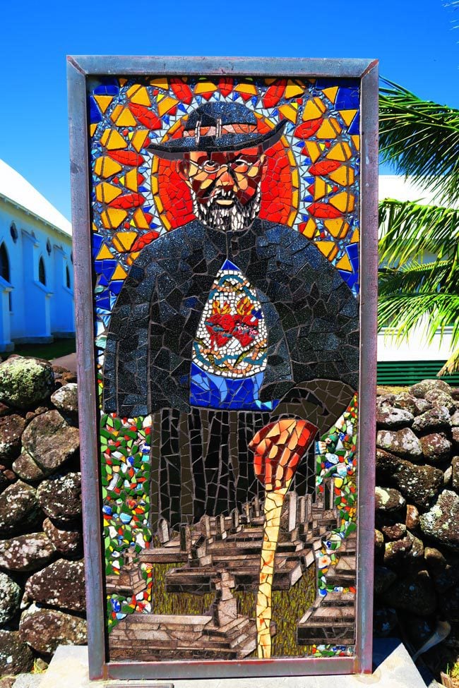 Father Damien Portrait - Kalaupapa Molokai Hawaii