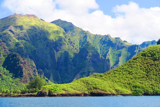 Hakaui Valley Vaipo Waterfall hike baslatic cliffs Nuku Hiva Marquesas Islands French Polynesia