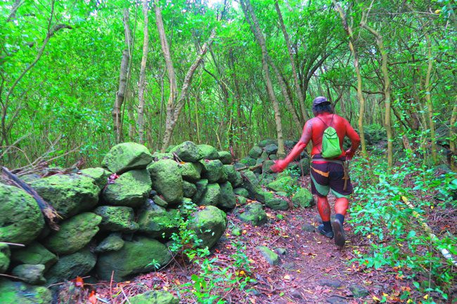 Halawa Valley Hike Molokai Hawaii - ancient stone structures