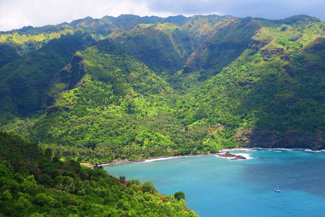 Hanatekuua Bay Hike Hiva Oa Marquesas Islands French Polynesia Hanaiapa