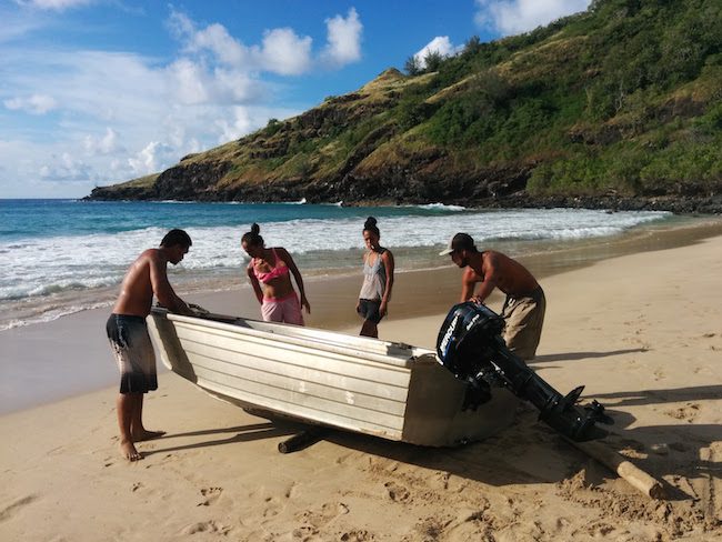 Hanatekuua Bay Hike Hiva Oa Marquesas Islands French Polynesia leaving with locals