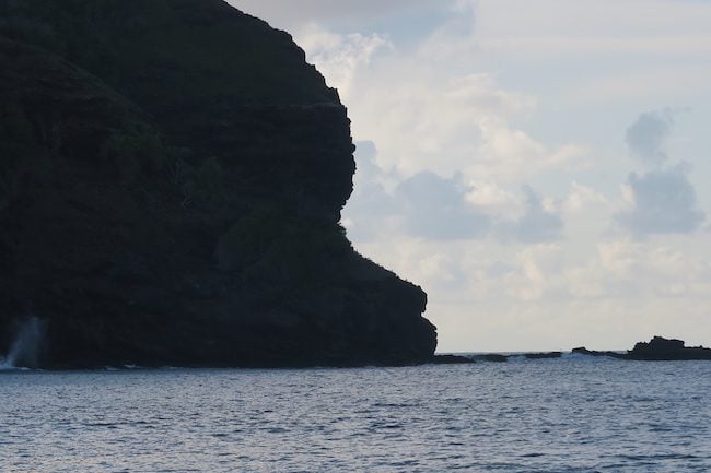 Hanatekuua Bay Hike Hiva Oa Marquesas Islands French Polynesia moray eel cliff