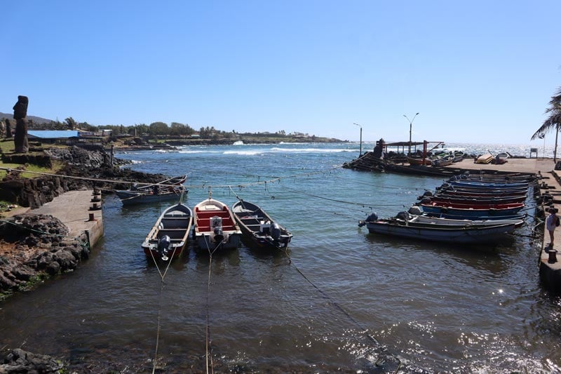 Hanga Roa harbor - Easter Island