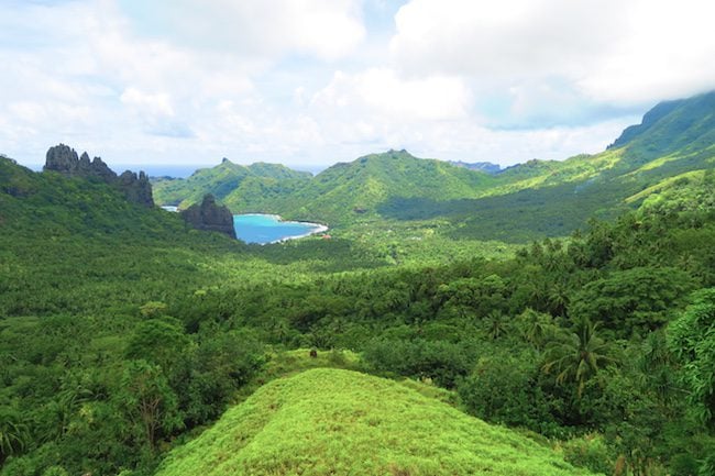 Hatiheu Bay Nuku Hiva Marquesas Islands French Polynesia