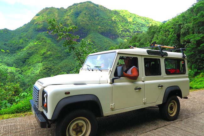 Hatiheu to Anaho Bay land rover Nuku Hiva Marquesas Islands French Polynesia