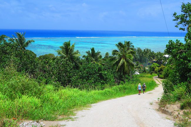 Hiking Mount Maungapu aitutaki cook islands