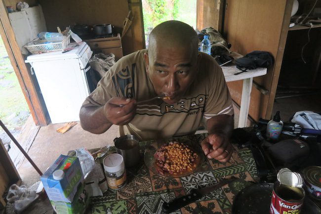 Hunting food breakfast Nuku Hiva Marquesas Islands French Polynesia