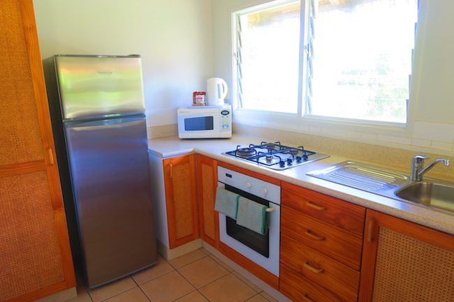 Lagoon Breeze Villas Rarotonga - two bedroom villa kitchen