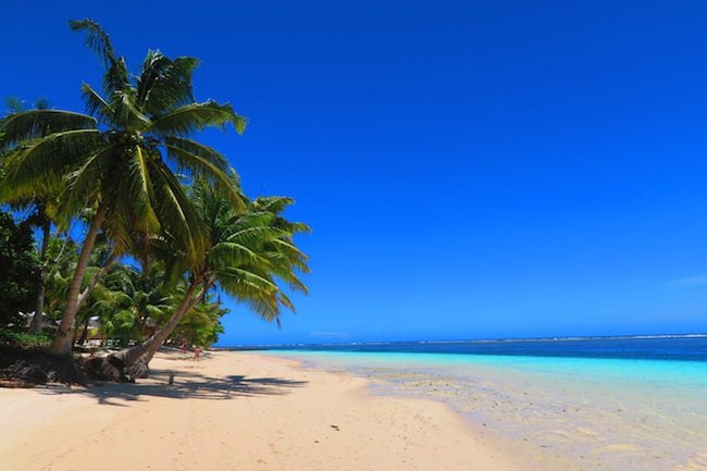 Manase tropical beach Savaii Island Samoa