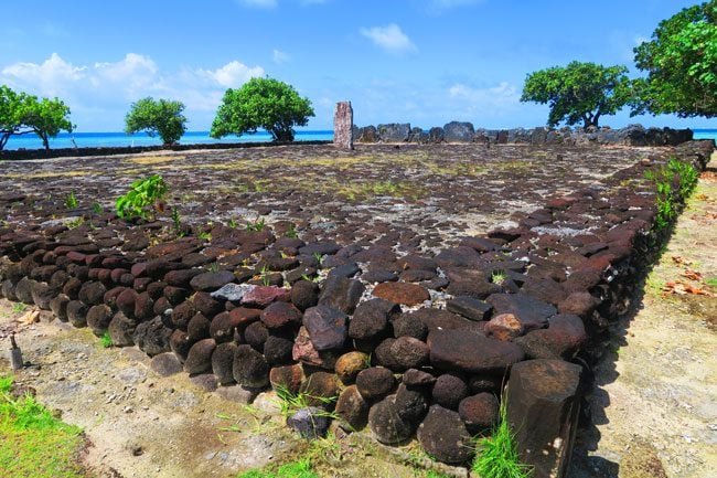 Marae Taputapuatea Raiatea Island French Polynesia