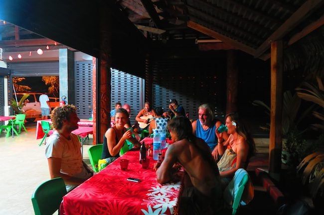 Market Snack bar Taiohae village Nuku Hiva Marquesas Islands French Polynesia