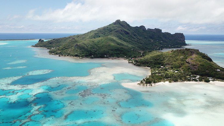 Maupiti French Polynesia from the air