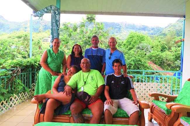 Pension Koku’u with guests Nuku Hiva Marquesas Islands French Polynesia