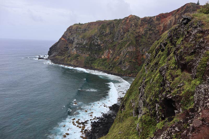 Pitcairn Island - down rope beach