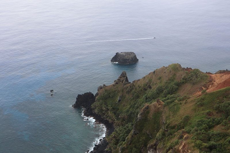 Pitcairn Island - view from ships landing point