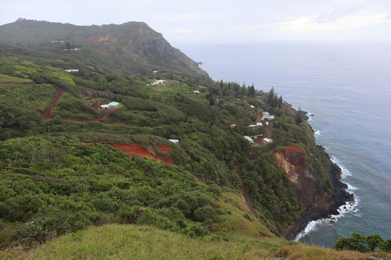 Pitcairn Island - view of adamstown