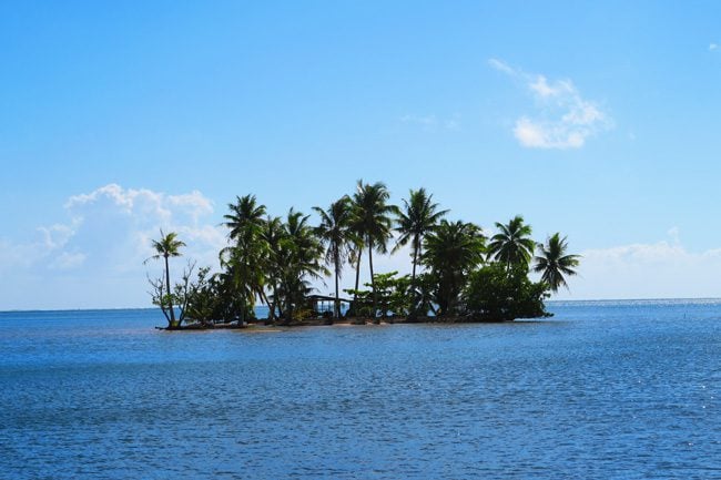 Raiatea Island French Polynesia home on motu