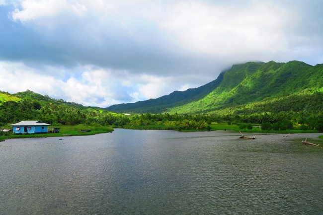 Raiatea Island French Polynesia mountain scenary