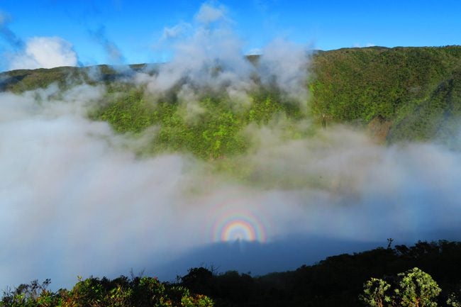 Rainbows in Waikulu Lookout - Molokai Hawaii