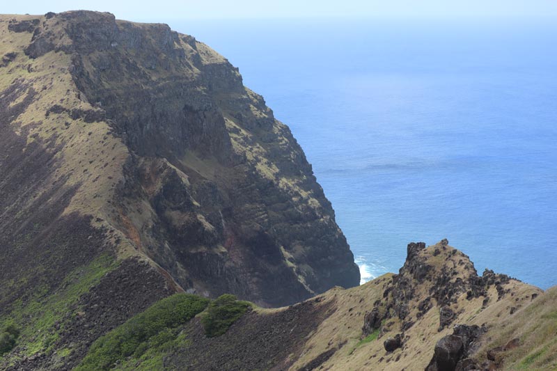 Rano Kau crater wall - Easter Island