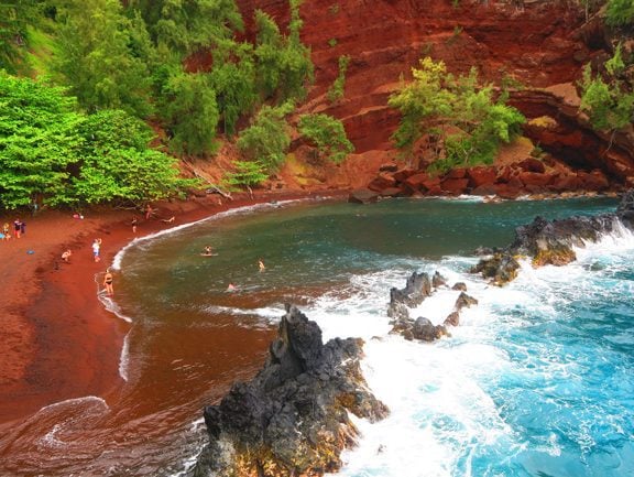 Red Sand Beach - Maui - Hawaii