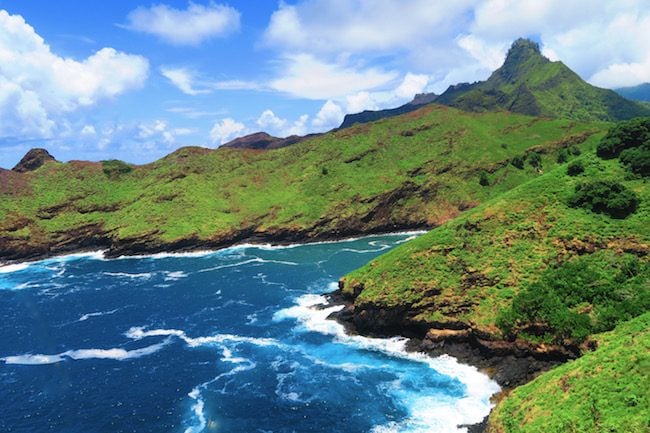 Road trip Hiva Oa Marquesas Islands French Polynesia coastline