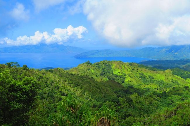 Road trip Hiva Oa Marquesas Islands French Polynesia panoramic view