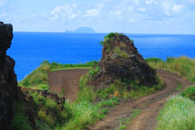 Road trip Hiva Oa Marquesas Islands French Polynesia twisting road