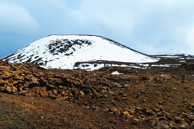 Snow on Mauna Kea Hike Big Island Hawaii