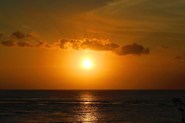 Sunset On Tanna Island Vanuatu
