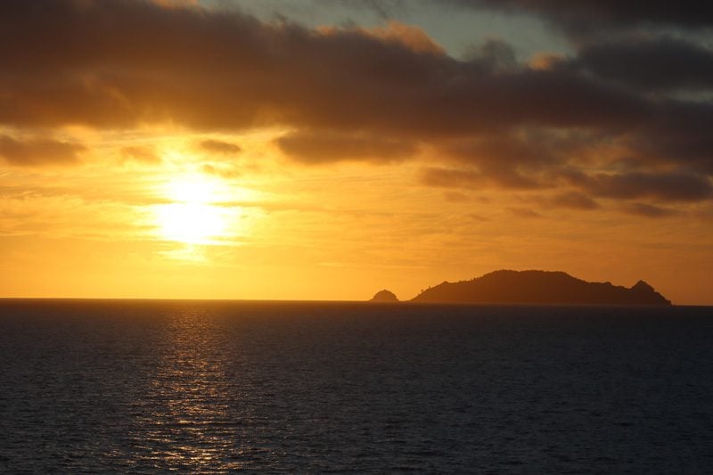 Sunset in Gambier Islands French Polynesia 2