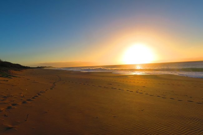 Sunset in Papohaku Beach - Molokai Hawaii