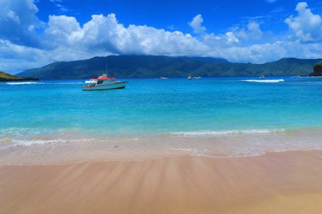 Tahuata Day Trip Hiva Oa Marquesas Islands French Polynesia Hanamoenoa Beach blue