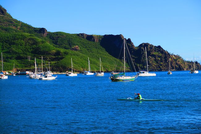 Taiohae Village Bay Nuku Hiva Marquesas Islands French Polynesia