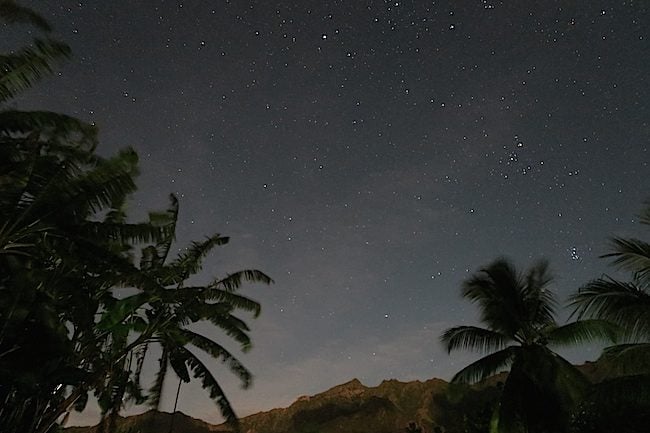 Taiohae Village night sky Nuku Hiva Marquesas Islands French Polynesia