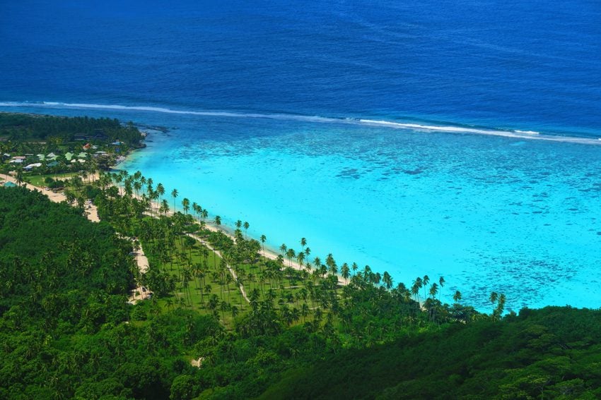 Temae Tropical Beach - Moorea Lagoon - French Polynesia