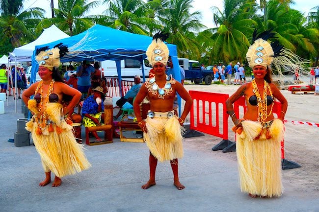 Traditional Tahitian dancing Rangiroa French Polynesia